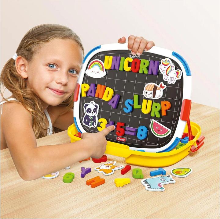 Actual product image Quercetti Magnet Tray Letters and Numbers