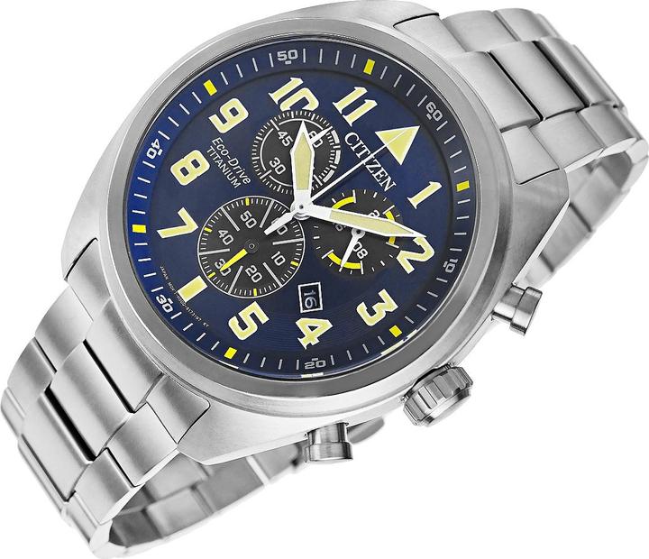 Produktbild Citizen AT2480-81L Eco-Drive Super-Titanium Chronograph 43mm (Chronograph, 43 mm)