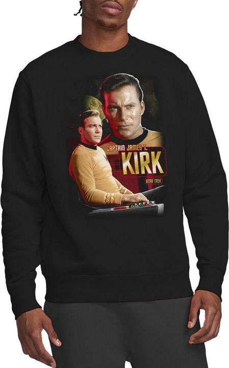 Actual product image Unisex Adult Captain Kirk Sweatshirt (S)