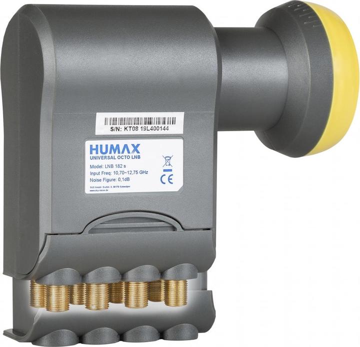 Produktbild Humax LNB 182s - F - 4 cm - 60 mm - 135 mm - 115 mm - 470 g (Octo LNB, 40mm)