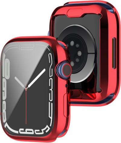Actual product image Cover-Discount Apple Watch 41mm - Rubber Protection Case red
