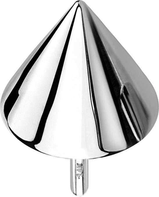 Image du produit Star Piercing Threadless Cone or blanc 14k (sans laiton, Or 14k)