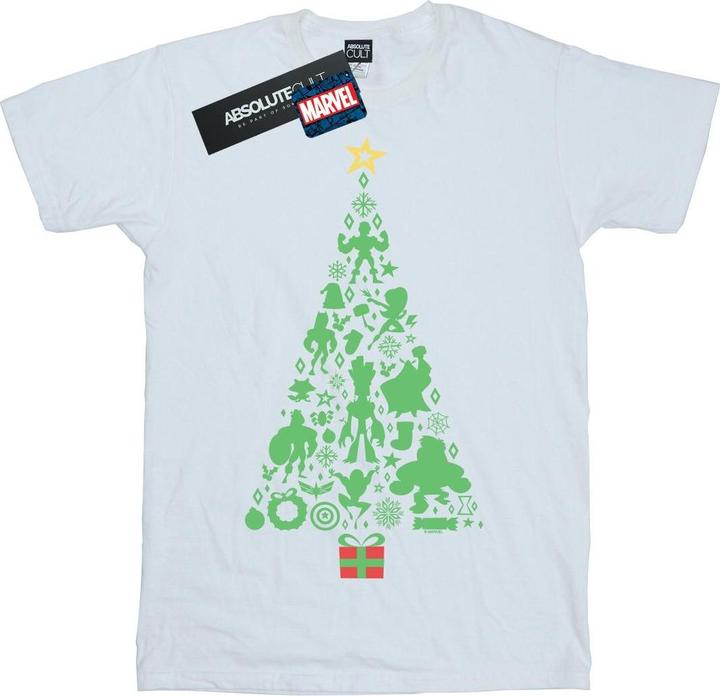 Immagine prodotto Avengers Christmas Tree Maglietta Ampia Donna (L)