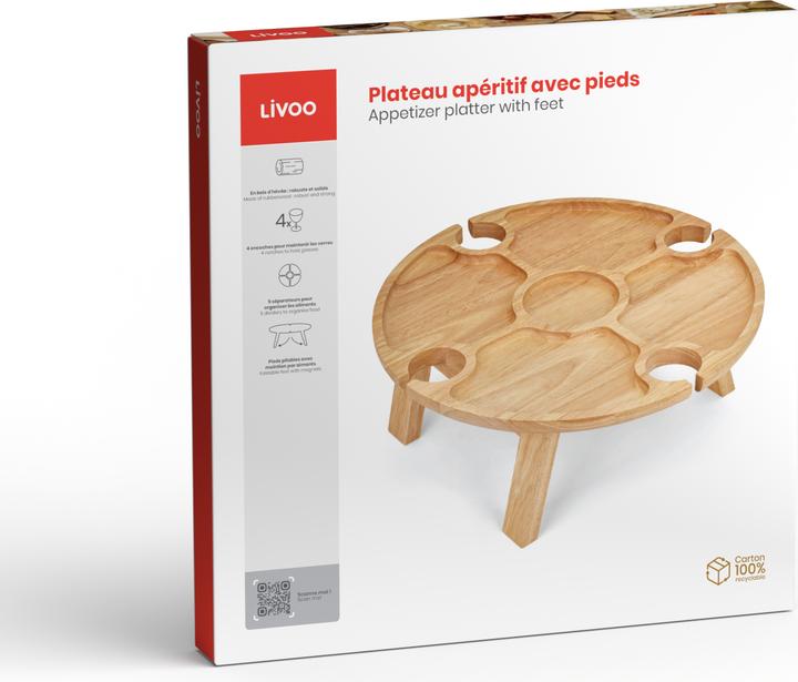 Actual product image Livoo Appetizer plate with feet