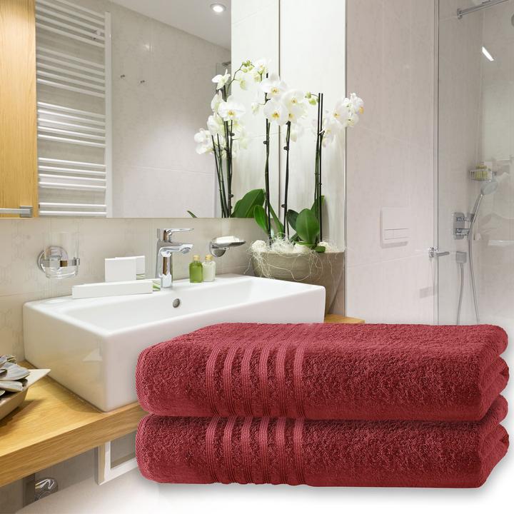 Produktbild Casativo Badetücher luxuriöse Baumwolle, 2er Set (100 x 150 cm)