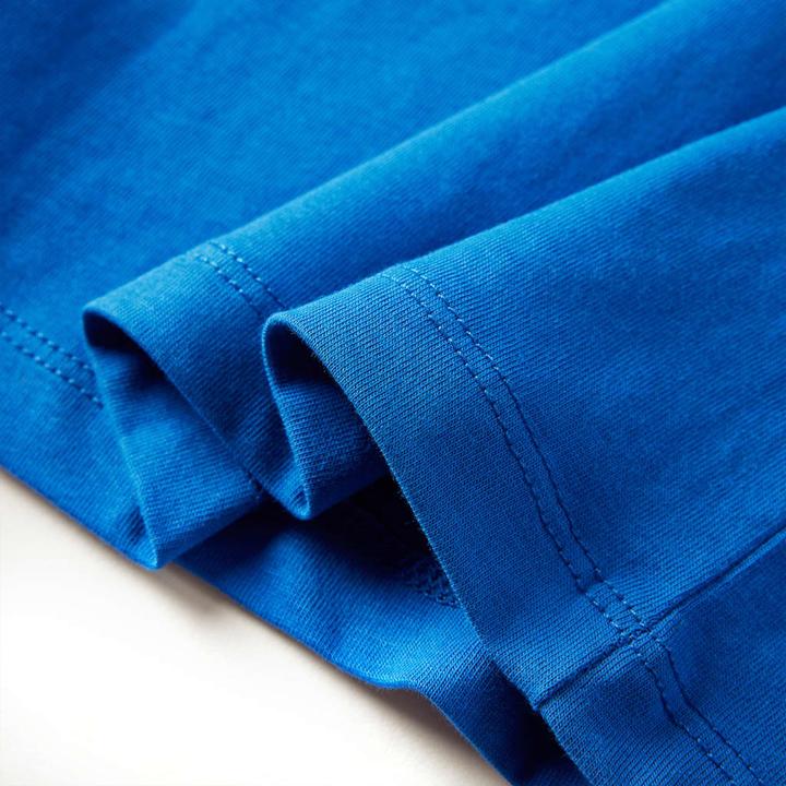 Actual product image VidaXL Children's long-sleeved shirt cobalt blue 104,Material: 100 (104)