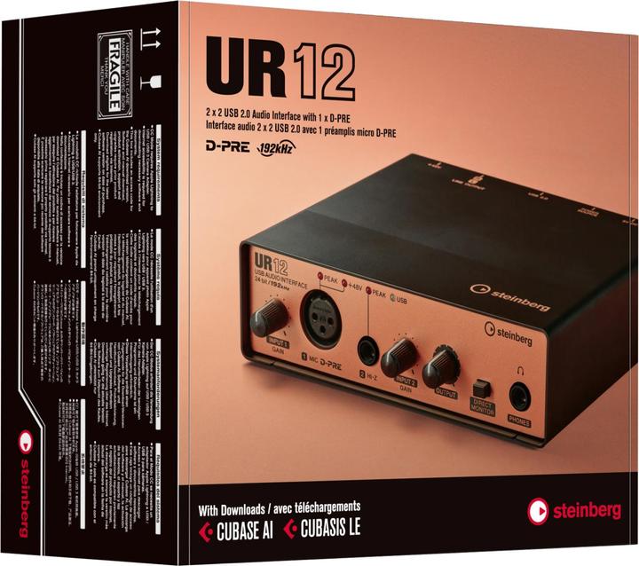 Actual product image Steinberg UR12 USB Audio Interface with iPad support (black) (48431) (USB)