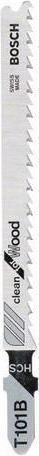Image du produit Bosch Professional Zubehör Lame de scie sauteuse T 101 B Clean for Wood, pack de 25