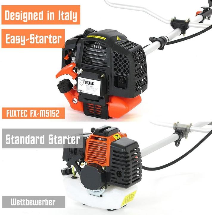 Actual product image Fuxtec FX-MS152 Petrol Mains Scythe Multitool 2in1 (Plastic knives, Trim line)