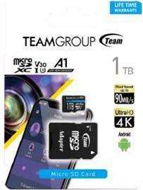 Actual product image Team Electronic ELITE A1 flash memory card (SD adapter included) (1000 GB, microSD, U3, UHS-I)