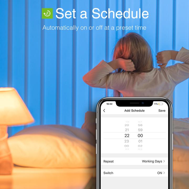 Actual product image Nitebird WB2 Smart Lighting Intelligent Light Bulb (E26, 8 W, F)