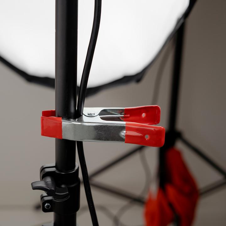 Actual product image Caruba Metal Multi-Spring Clamp 6 inch red