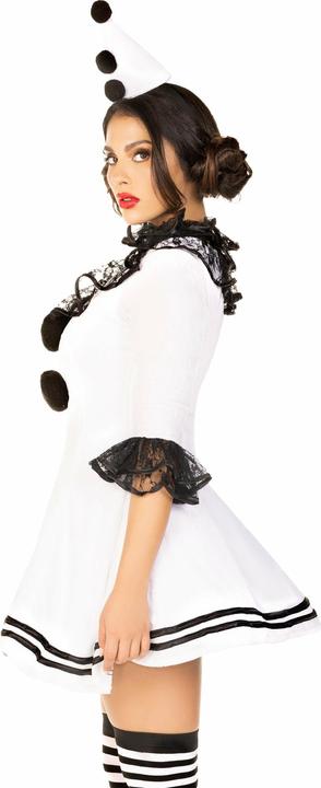 Produktbild Leg Avenue Pierrot Rüschenkleid - Clown Kostüm für Fasching Halloween (S/M)