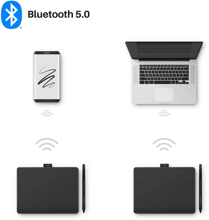 Actual product image Huion Inspiroy Frego S Black (5080 lpi)