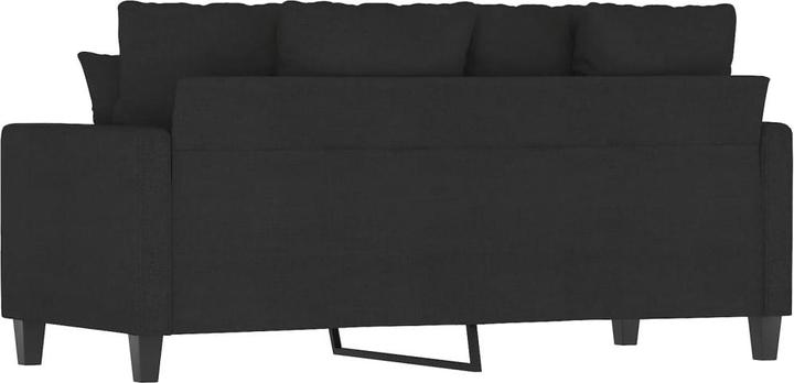 Produktbild VidaXL 2-Sitzer-Sofa Schwarz 140 cm Stoff,Farbe: Schwarz,Material (2-Sitzer)