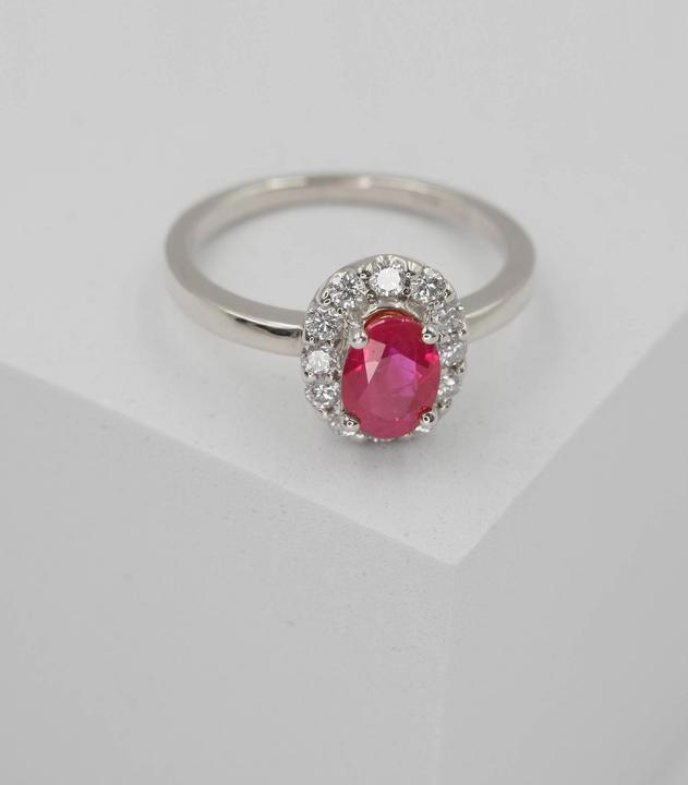 Actual product image Muau Ring (52, 950 Platinum)