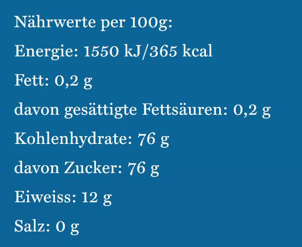 Nährwerte und Zutaten Grethers Blackcurrant Pastillen Pastillen (1 Stück)