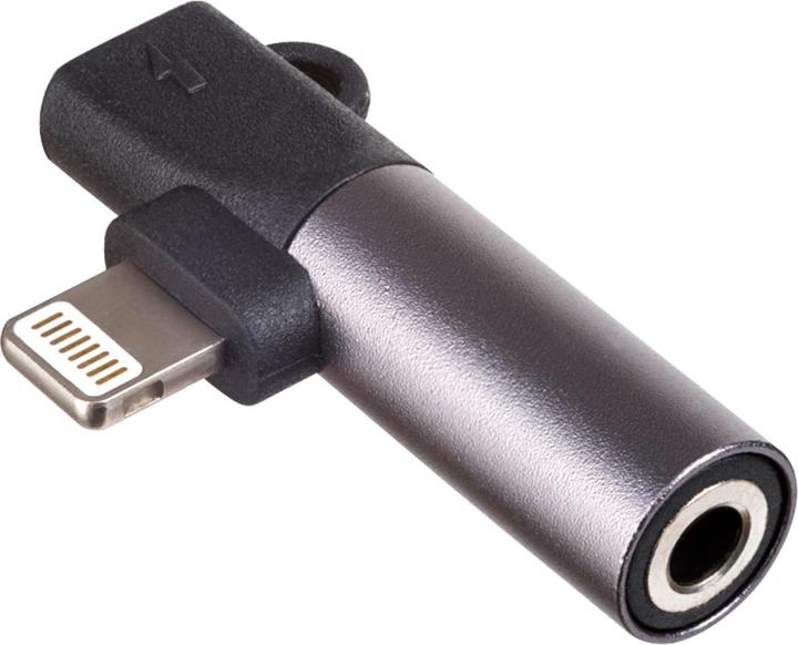 Akyga adapter AK-AD-63 Lightning (m) / Lightning (f) / Jack 3,5 mm (Bliksem, 3,5 mm aansluiting)
