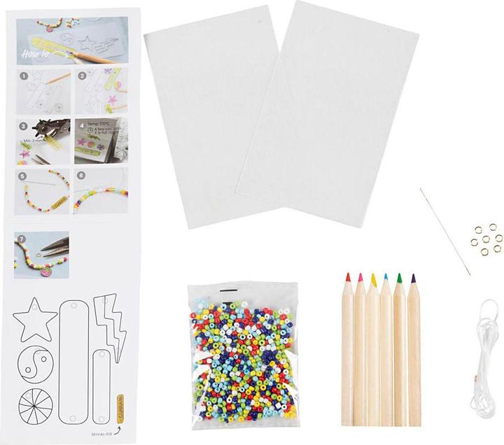 Image du produit Creativ Company Kit de création de bijoux Bracelets avec film rétractable
