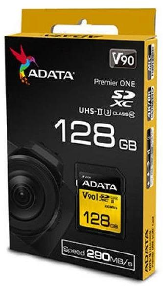 Actual product image Adata SDXC card Premier ONE UHS-II 128 GB (128 GB, SDXC, U3, UHS-II)