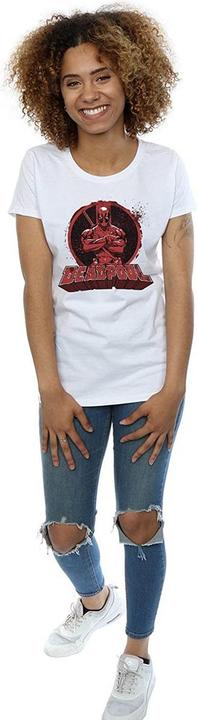 Image du produit Deadpool T-shirt en coton à logo bras croisés Femme/Femme (S)