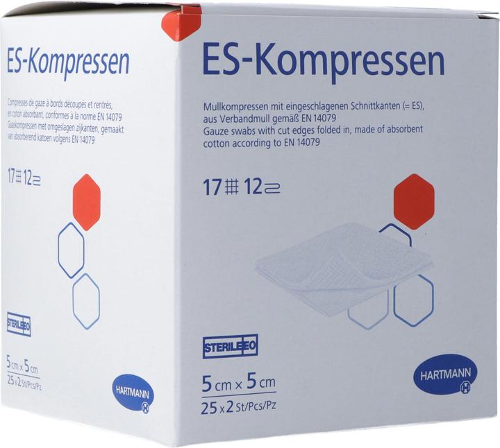 Hartmann ES-Kompresse Typ 17 5x5cm 12fach steril