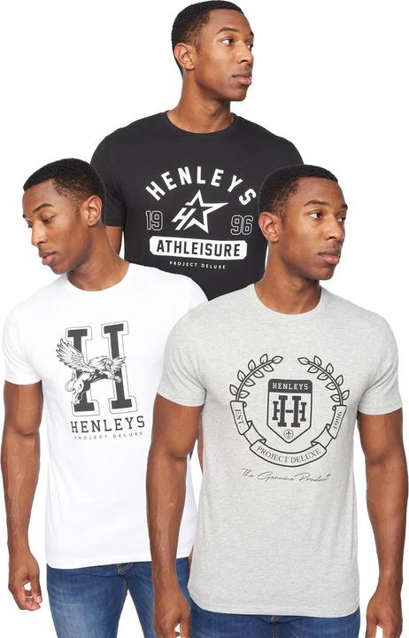 Produktbild Henleys Upton TShirt (3erPack) (L)