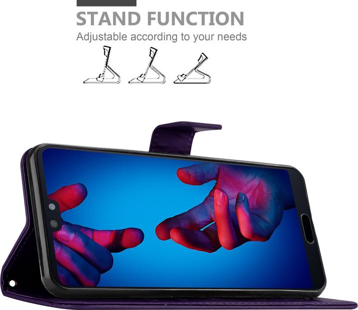 Image du produit Cadorabo Couverture du livre de fleurs (Huawei P20)