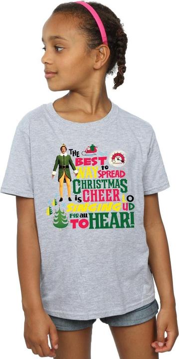 Immagine prodotto Elf Christmas Cheer Maglietta Ragazze (140, 146)