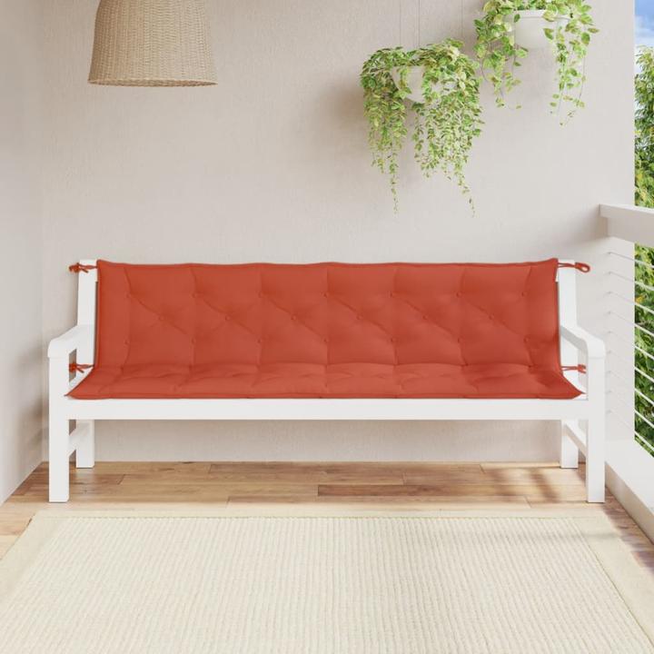 Image du produit VidaXL Coussins de banc de jardin 2 pcs. tissu (200 x 50 x 7 cm)