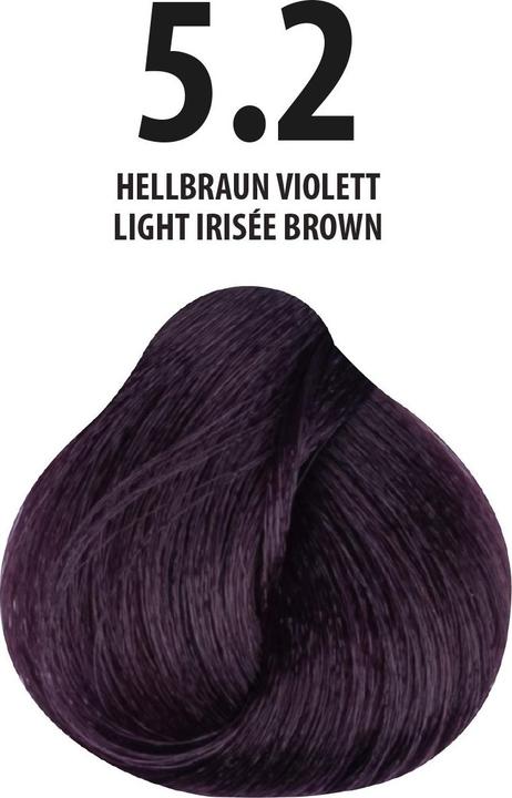 Actual product image FemMas 5.2) Hair Color Light Brown Purple 100ml (Metalıc 100ml, Light brown Vıolett 100ml)