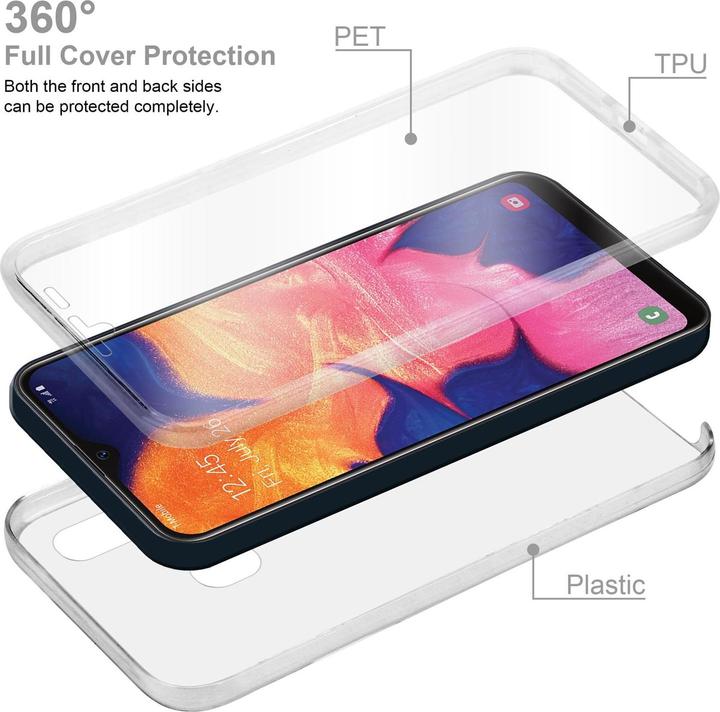 Produktbild Cadorabo TPU 360 Grad Case Cover (Samsung Galaxy A20e, Samsung Galaxy A10e)