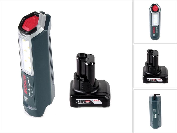 Produktbild Bosch Professional GLI 12V-300 Akku Lampe + 1x GBA 12V 4,0 Ah Akku - ohne Ladegerät (300 lm)