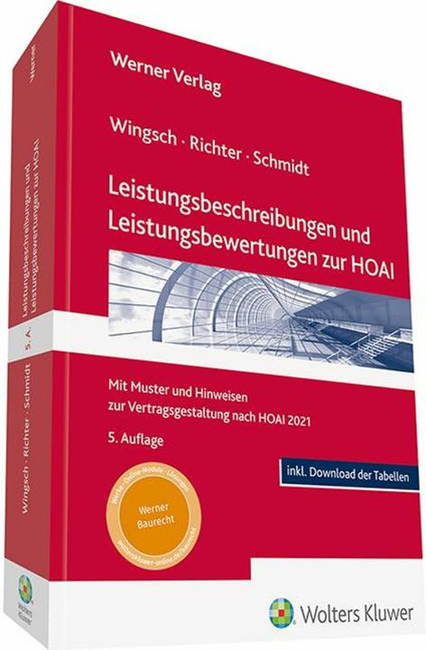 Produktbild Leistungsbeschreibungen und Leistungsbewertungen zur HOAI (Deutsch, Andreas Schmidt, Lothar Richter, Ditmar Wingsch, 2023)