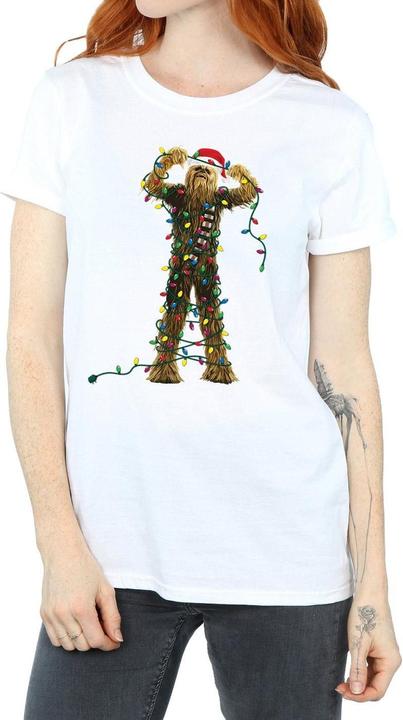 Produktbild Star Wars Chewbacca Christmas Lights TShirt (S)
