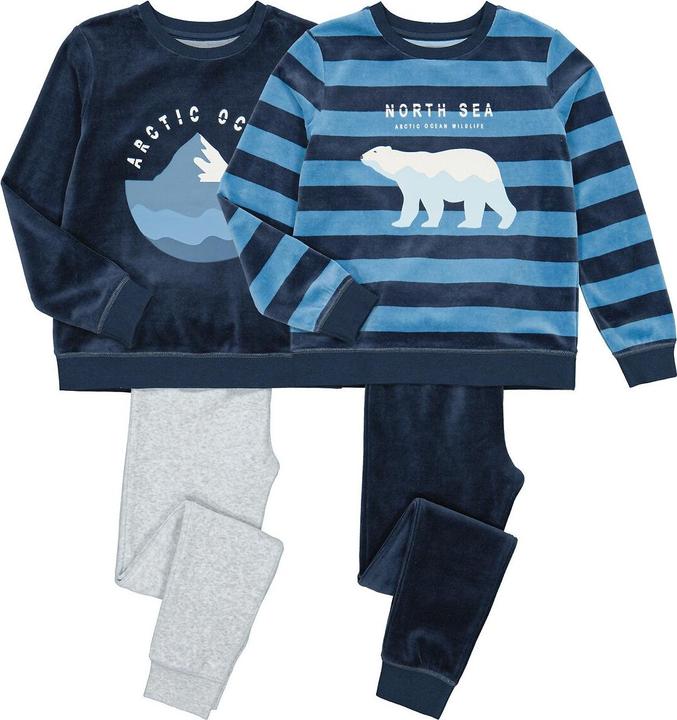 Actual product image La Redoute Collections 2 Pack Velvet Pyjamas (110)