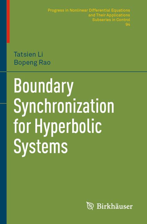 Etichetta energetica Boundary Synchronization for Hyperbolic Systems (Tatsien Li, Bopeng Rao, 2020)