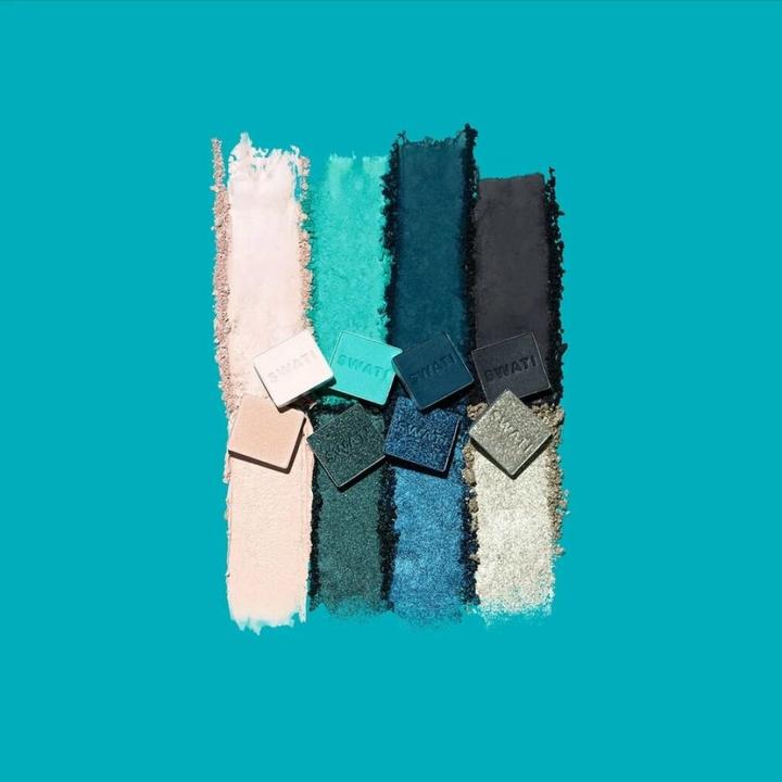 Immagine prodotto Swati Palette di ombretti Azurite (Primer, Rosa nera, Smeraldo, Verde menta, Lolite, Quattro Opale, Cielo di mezzanotte, Marmo)