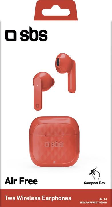 Actual product image SBS Air Free - TWS wireless earphones with 250 mAh charging case (3.50 h, Wireless)