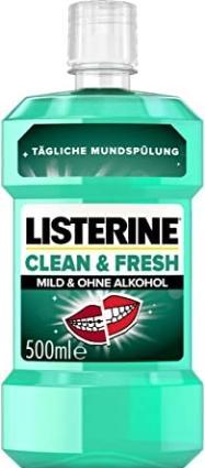 Produktbild Listerine sauber und frisch, Mundwasser, 500 ml (500 ml, Mundwasser)