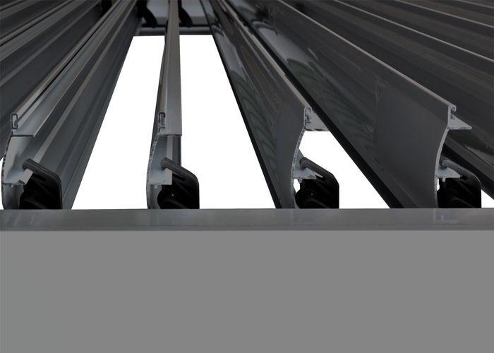 Produktbild Mendler Pergola HWC-L46, 11cm-Aluminium-Gestell, Regenrinne sturmfest, 3x3m, anthrazit (300 cm, 300 cm)