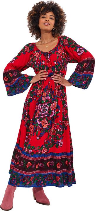 Actual product image Joe Browns PETITE Boho Print Shirred Waist Maxi (42)