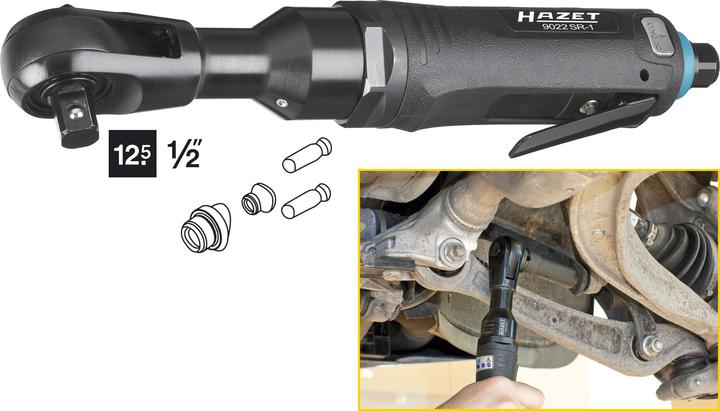 Productafbeelding HAZET Perslucht omkeerbare ratel 1/2 ( (1/2")