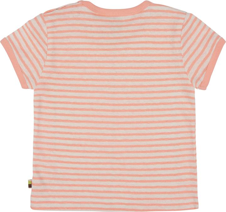 Produktbild loud + proud T-Shirt Streifen mit Leinen Peach (80)