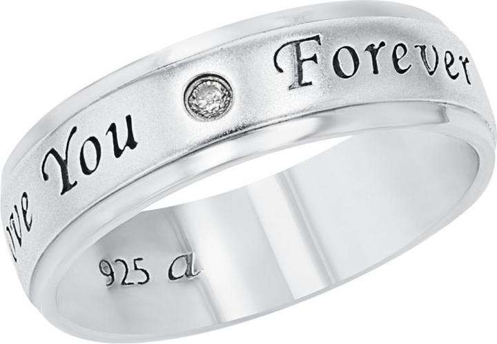Produktbild Amor Ringe für Damen und Herren, Unisex, 925 Sterling Silber, Zirkonia synth. (50, 925 Silber)
