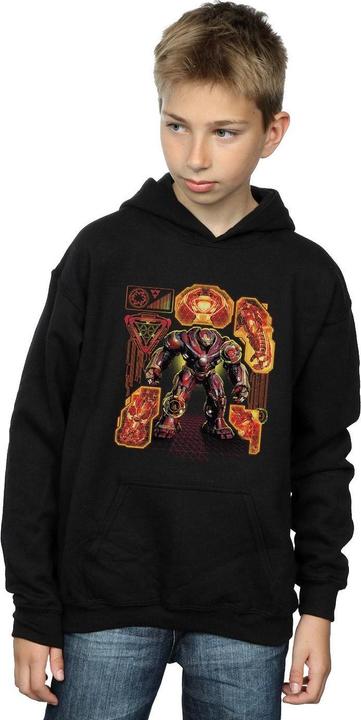 Immagine prodotto Avengers Infinity War Hulkbuster Blueprint Felpa con Cappuccio Ragazzi (140, 146)