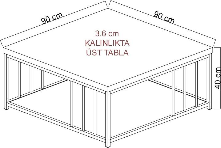 Actual product image Skye Decor Ellie (90 x 90 x 40 cm)