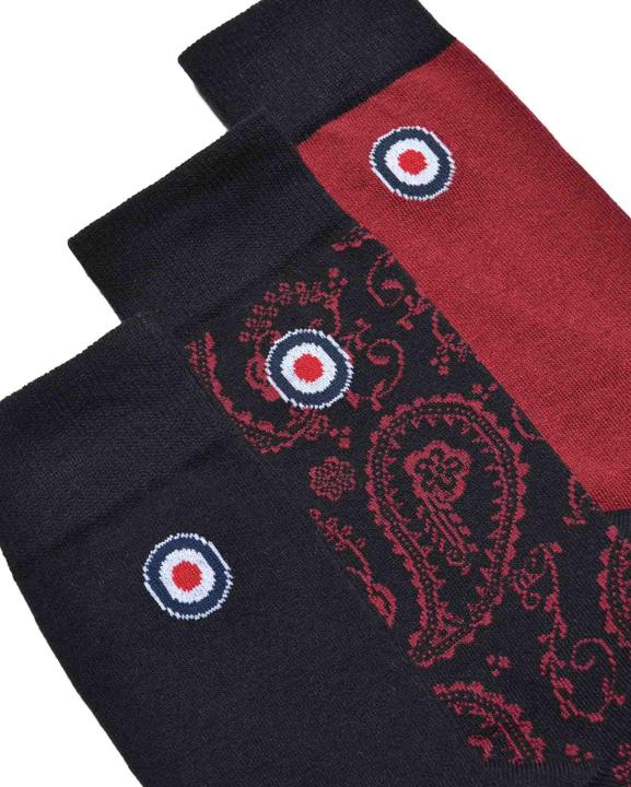Actual product image Lambretta Mens Paisley Socks (Pack of 3) (pack of 3, 39.5 - 45.5)
