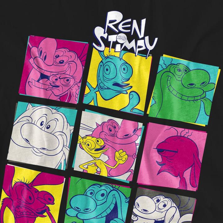 Actual product image Ren & Stimpy Unisex Adult Warhol 2 T-Shirt (L)