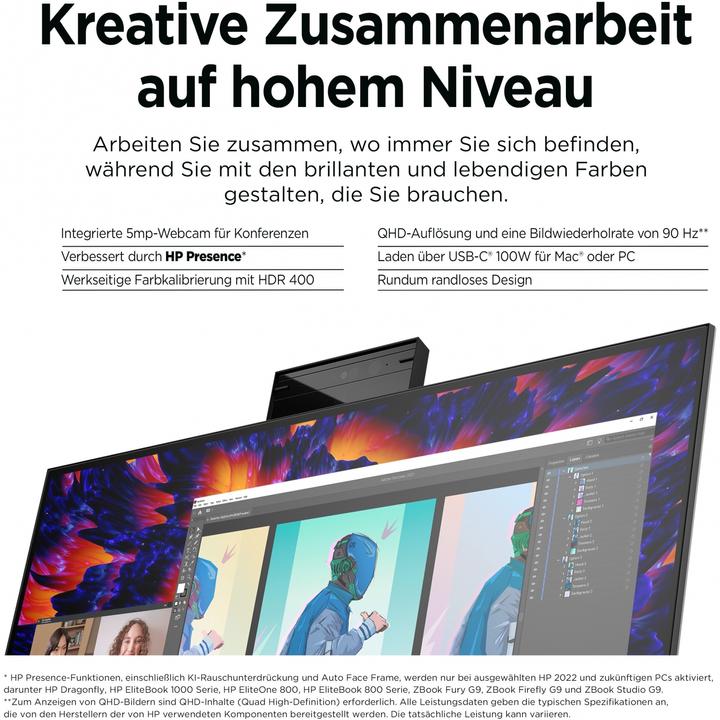 Actual product image HP Z24m G3 (2560 x 1440 pixels, 23.80")